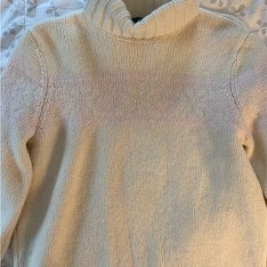 Vintage Polo Ralph Lauren wool sweater with light pink snow flakes
